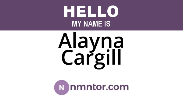 Alayna Cargill