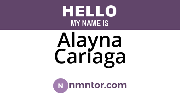 Alayna Cariaga