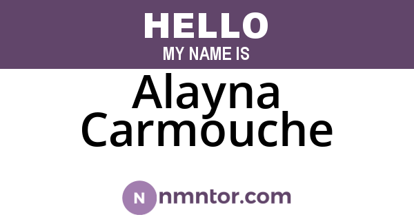 Alayna Carmouche