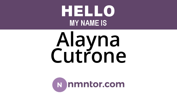 Alayna Cutrone