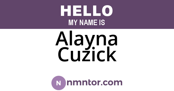 Alayna Cuzick