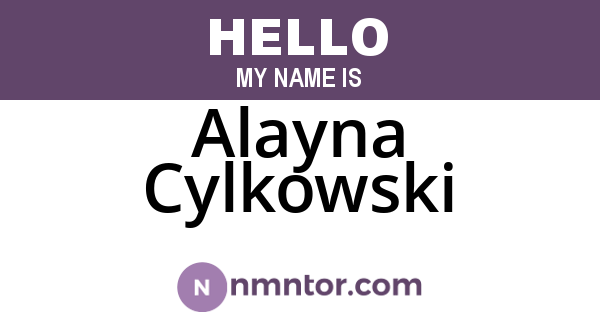 Alayna Cylkowski