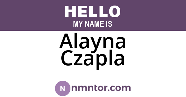 Alayna Czapla