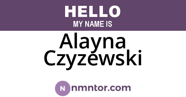 Alayna Czyzewski