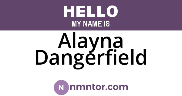 Alayna Dangerfield
