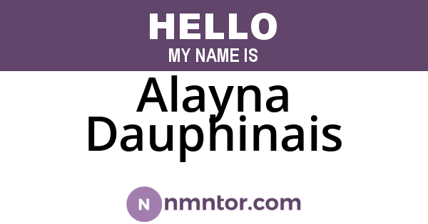 Alayna Dauphinais