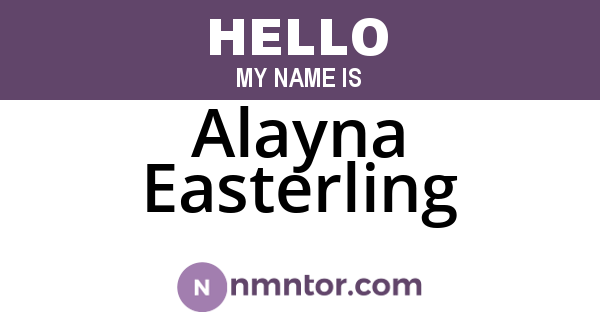 Alayna Easterling