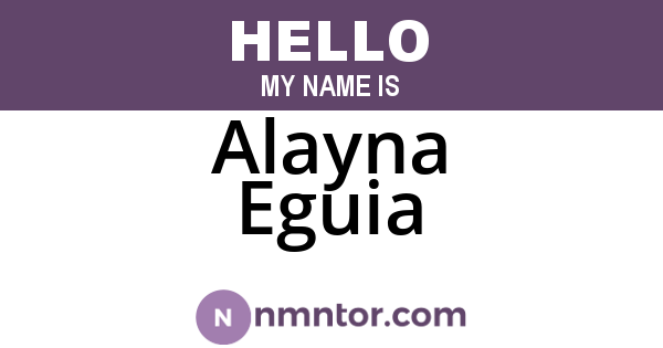 Alayna Eguia