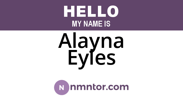 Alayna Eyles