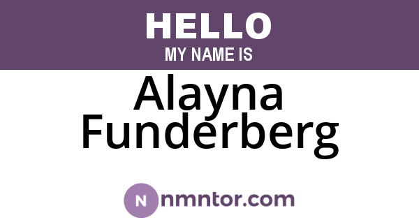 Alayna Funderberg