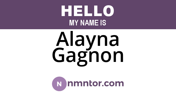 Alayna Gagnon