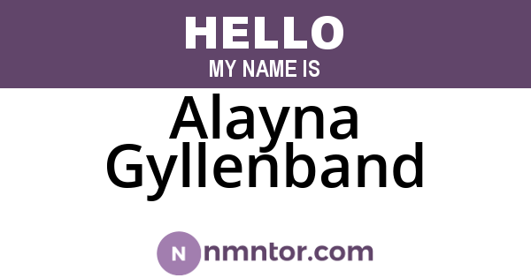 Alayna Gyllenband
