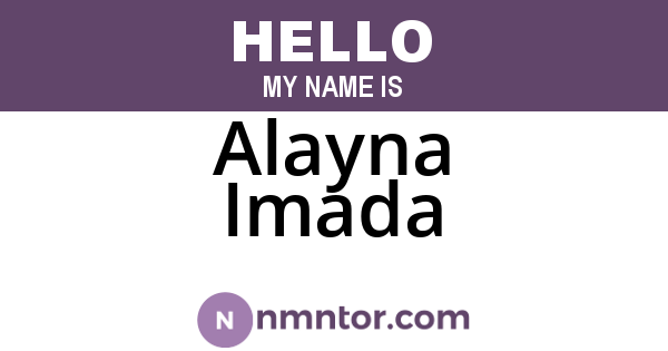 Alayna Imada
