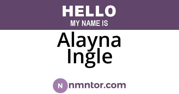 Alayna Ingle