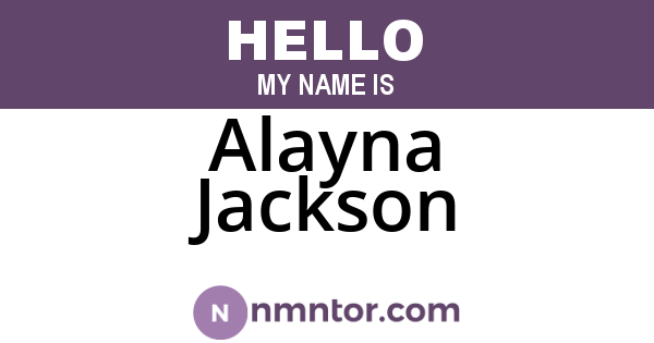 Alayna Jackson