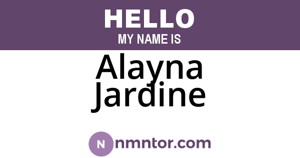 Alayna Jardine