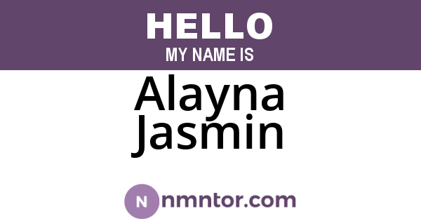 Alayna Jasmin