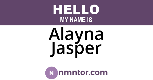 Alayna Jasper