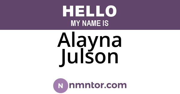 Alayna Julson