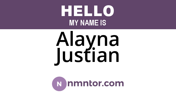 Alayna Justian
