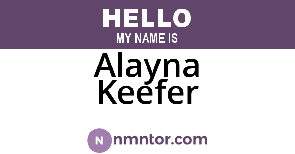 Alayna Keefer