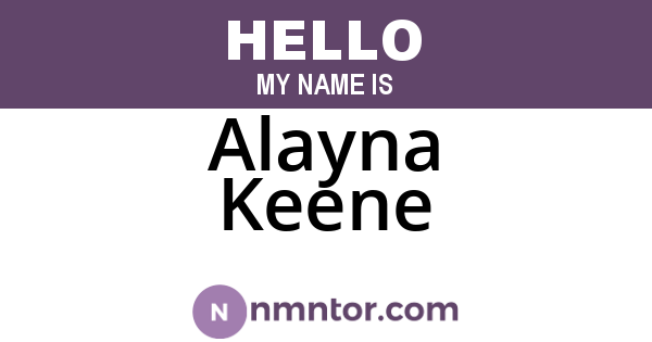 Alayna Keene