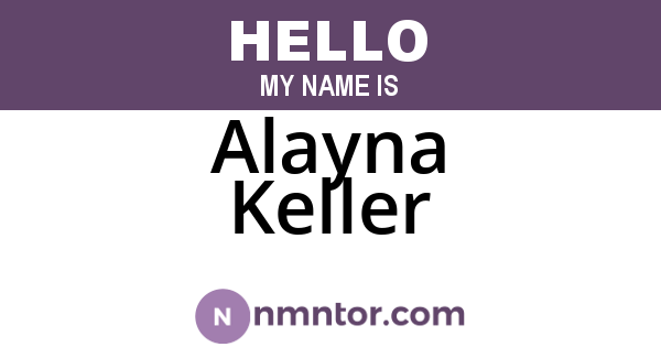 Alayna Keller
