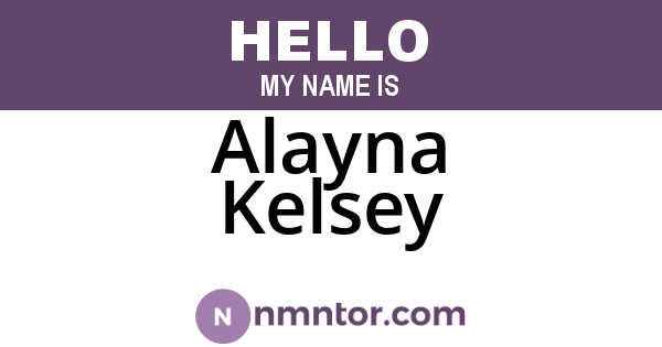 Alayna Kelsey