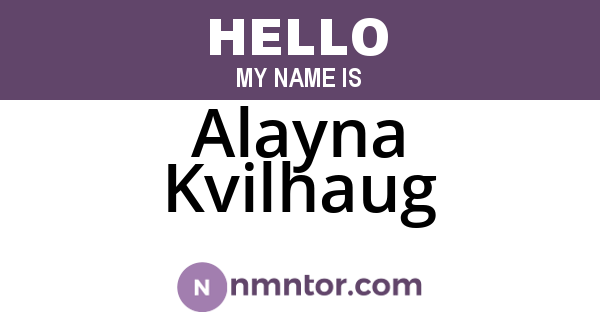 Alayna Kvilhaug