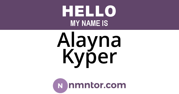 Alayna Kyper