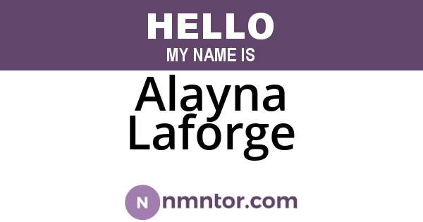 Alayna Laforge