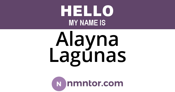 Alayna Lagunas