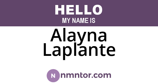 Alayna Laplante