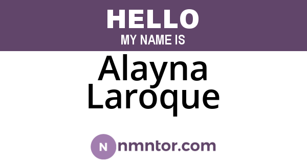 Alayna Laroque