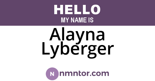 Alayna Lyberger