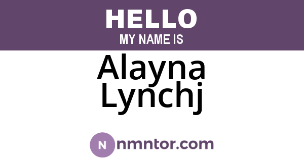 Alayna Lynchj