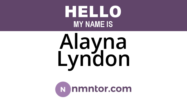 Alayna Lyndon