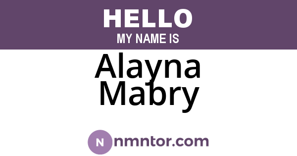 Alayna Mabry