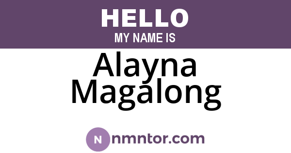 Alayna Magalong