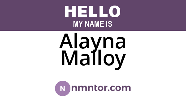 Alayna Malloy