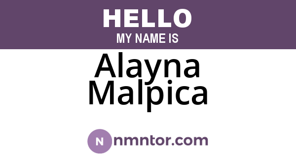 Alayna Malpica