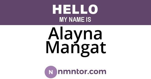 Alayna Mangat