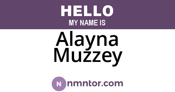 Alayna Muzzey