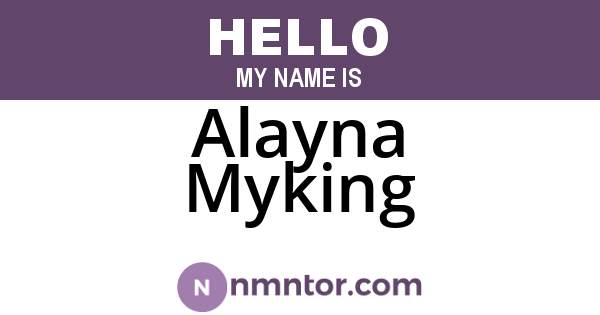 Alayna Myking