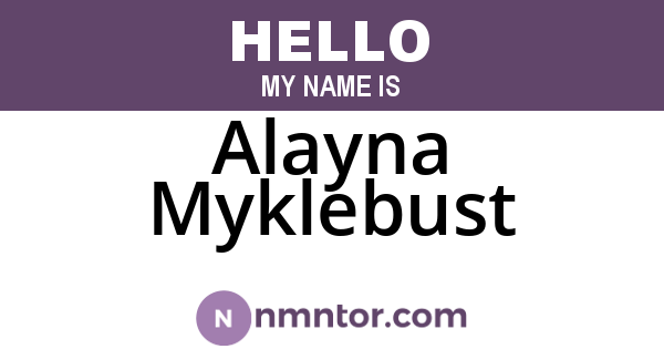 Alayna Myklebust