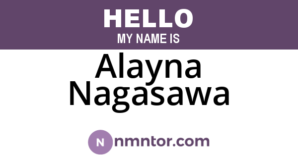 Alayna Nagasawa