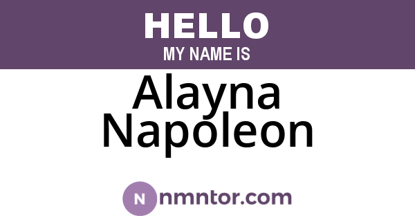 Alayna Napoleon
