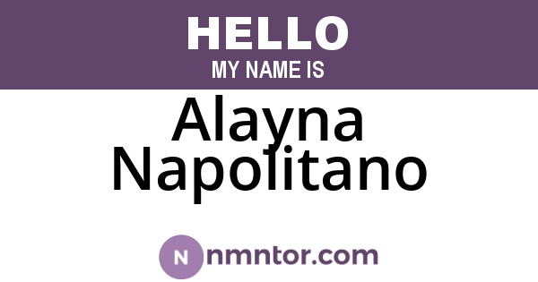 Alayna Napolitano