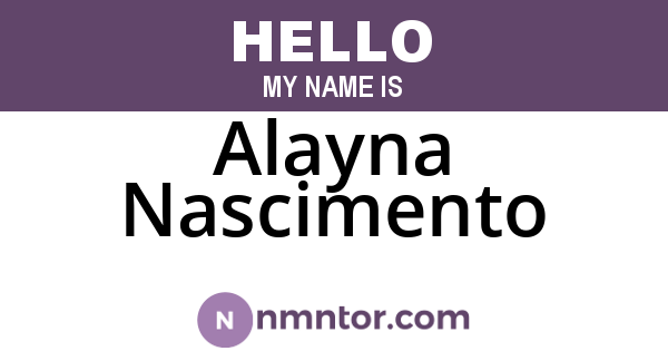 Alayna Nascimento
