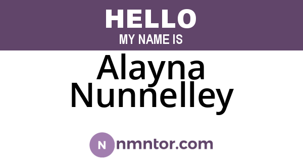 Alayna Nunnelley